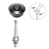 4 Pcs 1.25 inch Universal 304 Stainless Steel Vehicle Hood Pins-Quick Release Lock Latch Bumper License Plate Lock Clip Push Button Bonnet...