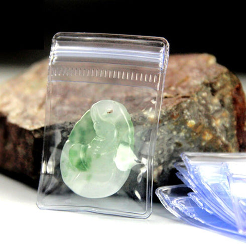Self Seal Plastic Pack Zipper Lock Bags Clear PVC Antitarnish Jewelry Rings Earrings Packing Storage Pouch for Zip Transparent Anti-oxidation Lock...