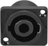 uxcell 4-Pole Speaker Panel Mount Connector,Audio Speaker Jack Twist Lock,Speaker Jack Plate with Metal Insert,2Pcs...