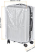 PATIKIL Universal Luggage Protector with Fastener 20 Inch, 2 Pack Portable Clear PVC Antistatic Waterproof Dust Cover for Suitcase, Transparent...