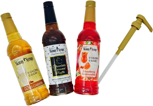 Jordan's Skinny Syrups Syrup Pump, Drink Dispenser for Sugar Free Coffee Syrup Bottles, Coffee Bar Accessories, Make Perfect Pumpkin Spice, Vanill...