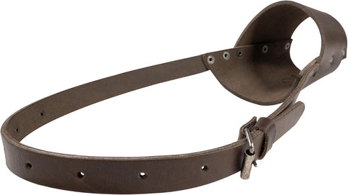 Thick Dog Muzzle Guard, Secure Training Cover, Mouth Guard Mask Prevents Biting Chewing, Anti Barking, Full Grain Leather, Handmade (XL)...