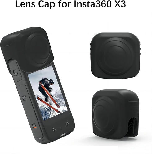 Lens Cap,Silicone Case, Desktop Base for Insta360 X3 Accessories...