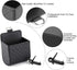 Keenso Universal Car Air Vent Organizer Box Storage Bag, Black Auto Seat Back Interior Case with Hook, Mount Outlet Storage Box Hanging Leather Co...