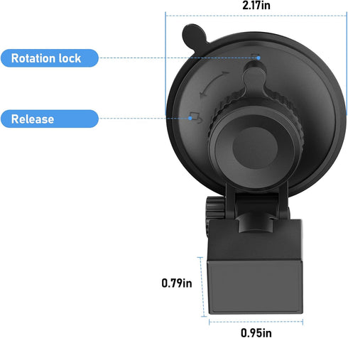 Suction Cup Mount, Windshield Car Mount, Radar Detector Suction Cup Holder, Suitable for Escort IX, IXc, Max 3, Max360C, 2020 Max 360 Radar Models...
