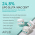 APLB Glutathione Niacinamide Facial Cream | LIPO GLUTA NIAC CEN™ 24.8% 1.86 FL.OZ/Korean Skincare, Deep hydration, Niacinamide, Improve skin elast...