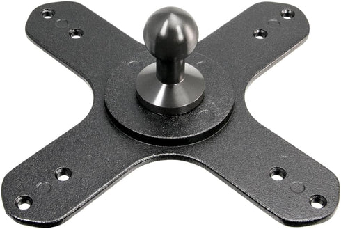 ARKON Mounts VESA 75 / VESA 100 to 20mm Ball Mount Bracket Adapter | Industrial-Strength Construction | VESA-Compatible Devices | Durable 20mm Bal...