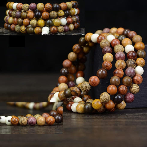 200pcs 8mm Gorgeous Natural Round Polished Rosewood Loose Beads for Jewelry Making DIY Handmade Crafts...