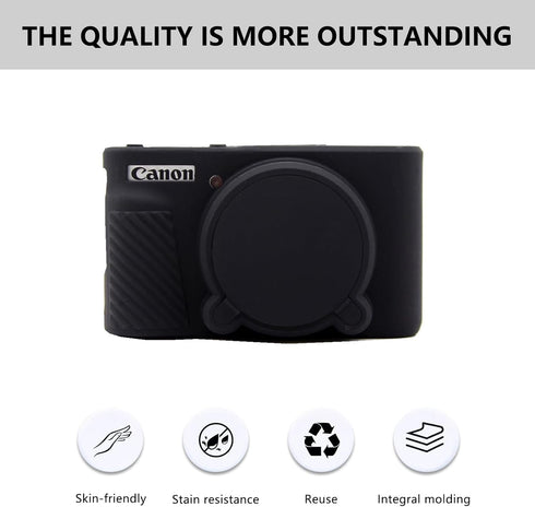 SX730 SX740 Camera Case,Canon powershot sx740 hs case,Anti-Scratch Slim Fit Lightweight Protective Case,Soft Silicone Case for Canon PowerShot SX7...