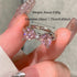 Pink Bow Rings for Women 925 Sterling Silver Cubic Zirconia Mother Daughter Ring Promise Rings for Her Dainty CZ Adjustable Stackable Rings Jewelr...