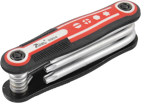 uxcell Folding Hollow End Security Torx Star Key Wrench Set Repair Tool...