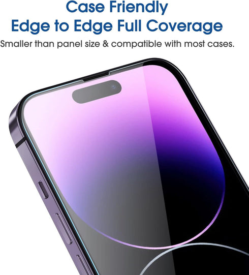 amFilm OneTouch Glass Screen Protector for iPhone 14 Pro 6.1 Inch 2022 with Camera Lens Protector, Easiest Installation, Dynamic Island Compatible...