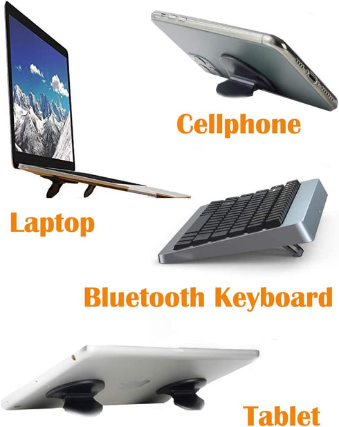 Generies Mini Laptop Stand, Ergonomic Foldable Portable Keyboard Riser, Invisible Cooling Laptop Holder for MacBook, Air, Pro, Lenovo, HP, More (2...