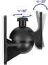 TNP Universal Satellite Speaker Wall Mount Bracket Ceiling Mount Clamp with Adjustable Swivel and Tilt Angle Rotation for Surround Sound System Sa...