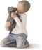 Willow Tree Kindness (boy, Darker Skin Tone & Hair Color), Sculpted Hand-Painted Figure...