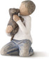Willow Tree Kindness (boy, Darker Skin Tone & Hair Color), Sculpted Hand-Painted Figure...
