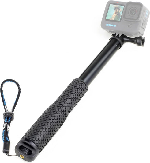SOONSUN 45'' Aluminum Waterproof Extension Monopod Pole Selfie Stick for GoPro Hero 12 11 10 9 8 7 6 5 4, Max, Mini, Fusion, Session, Insta360 X2 ...