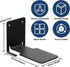 Invisible Floating Bookshelves, Heavy-Duty Book Organizers, Iron Hanging Shelves for Bedroom, Living Room, Playroom, Office, 4 Pieces, Black...