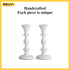 Rely+ White Candle Holders Set of 2 Decorative Centerpiece Table Candlesticks Holders for Taper Candles Home Decor Candle Holders for Dinner Party...