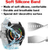 NotoCity Compatible Fenix 5S/6S/7S/8 43mm Watch Band - Quickfit Soft Silicone Replacement Strap (Silver Buckle - 2pcs)...