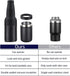 14 oz. Beer Bottle and Can Cooler with Beer Opener,3 in 1 Can Cooler, Slim Can Beer Bottle Insulators Holder, Double Walled Stainless Steel Insula...
