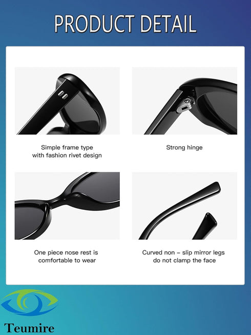 Retro Oval Sunglasses for Women Men 90s Style Vintage Small Sun Glasses UV400 Protection Shades...