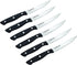 Farberware Triple Riveted Steak Knife Set, 6-Piece, High-Carbon Stainless Steel Knife Set, Razor-Sharp Steak Knife Set with Fine Edge Blades, Blac...