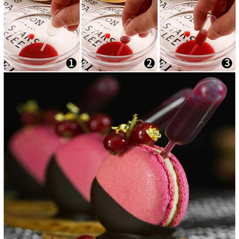 4ml Pipette 100PCS 4ml Disposable Plastic Squeeze Transfer Droppers Liquid Injectors for Chocolate Ice Cream Cupcakes...