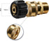 Pressure Washer Nozzle Tips, 5 Pack Tip Attachments Multiple Degrees Nozzles For 1/4 Inch Power Washer Wand, 4000 PSI 2.5 GPM, Quick Connect Fitti...