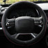 Microfiber Leather Steering Wheel Cover Anti-Slip Matte Finish Auto Car Wheel Cover Universal 15 Inch Wheel Cover for Car Embossing Pattern (Pink ...