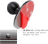 Adhesive 17mm Ball Mount with Extension Adapter for Car Phone Holder, Suction Cup Base for Mounting on Car Dashboards, 17mm Ball Head Stand Base C...