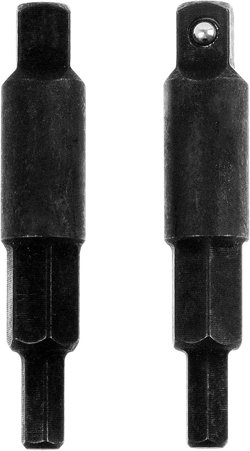 2-Piece Hexagon Key Adapters for HVAC, 1/4-Inch Square Wrench Opening, Carbon Steel, Alloy Steel...