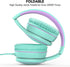RORSOU R10 On-Ear Headphones with Microphone • Lightweight Folding Stereo Bass Headphones • with 1.5M No-Tangle Cord • Portable Wired Headphones •...