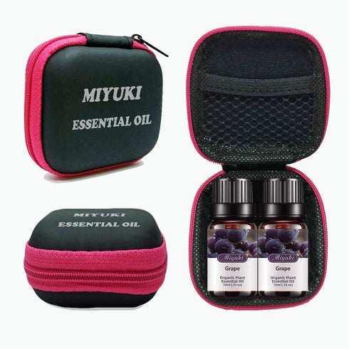 Grape Essential Oil Organic Plant & Natural Pure Grape Oil for Diffuser, Humidifier, Massage, Bath, Skin & Hair Care-2 Pack x10ml...