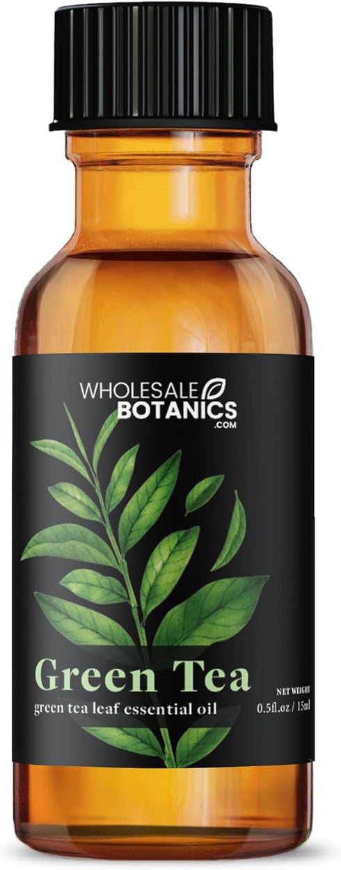 Green Tea Essential Oil by Wholesale Botanics | Premium Grade 100% Undiluted Essential Oil | for Aromatherapy, Soaps, Lotions, & Candles | Vegan &...