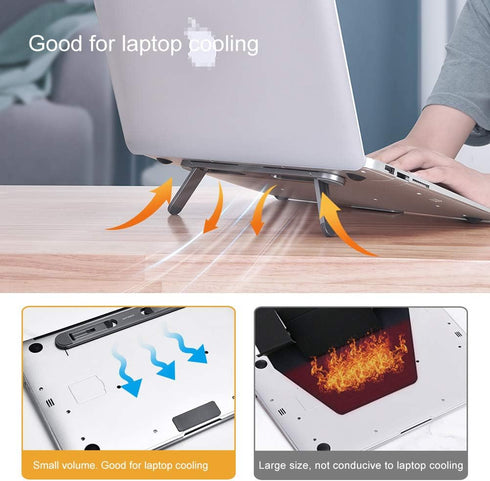 Laptop Stand for Desk,Laptop Cooling Stand,Keyboard Riser, Ergonomic Laptops Elevator for Desk, Laptop Riser Compatible with MacBook Air Pro, with...