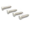 12pcs Hex Head Lag Screws, 3/8" x 1-1/2" Hexagon Head Wood Screws (Fully Threaded), 304 Stainless Steel Lag Bolts, Silvery...