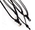 10 pcs Thick 1.5 MM. Black Umbrella Cord Rope Handmade craft Adjustable Necklaces With metal Loop Amulet Boho Fashion Accessory For Unisex, Gift S...