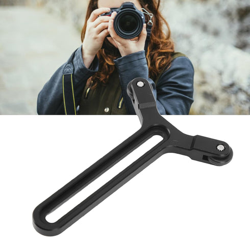 Y Bracket with Double Wheels, Quick Release Lens Support Bracket with a 1/4in Slide Screw Adjustable Lens Support System for DJI Ronin S SC...