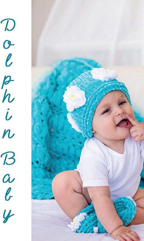 Himalaya Yarn Dolphin Baby 2 Skeins 264 Yards 2x100gram Super Bulky Polyester Baby Yarn...