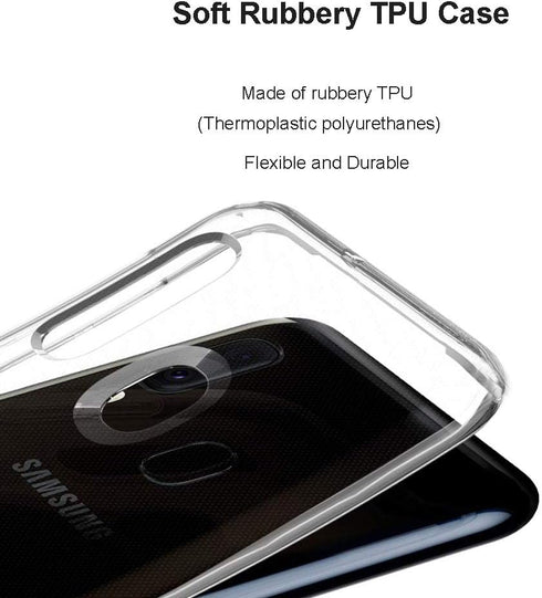 Unov Case Compatible with Galaxy A10e Galaxy A20e Case Clear with Design Soft TPU Shock Absorption Slim Embossed Pattern Protective 5.8 inch (Flow...