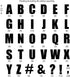 Magfok Iron on 2 Inch Black Transfer Letters, 9 Sheets (Black)...