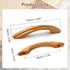MroMax Wood Pull Knobs, 96mm Hole Distance 125mm Length Cabinet Furniture Kitchen Pulls Handles for Dresser Drawer Wardrobe 10Pcs...