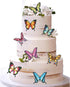 Set of 24 Piece 2" Edible Wafer Paper Big Colorful Butterflies for Cake/Cupcake (colorful)...