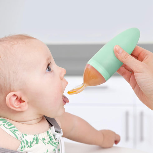 Boon SQUIRT Silicone Baby Food Dispensing Spoon, Mint...