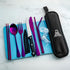 Portable Travel Silverware Set With Case, Includes 10 Pcs of Travel Utensils With Case, Stainless Steel Flatware Set For Camping, Easy to Travel, ...