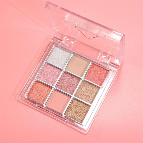 9Colors Rose Gold Dark Brown Colorful Eyeshadow Palette Makeup,Matte Shimmer Korean Natural Neutral Smokey Eye Eyeshadow palettes Highly Pigmented...