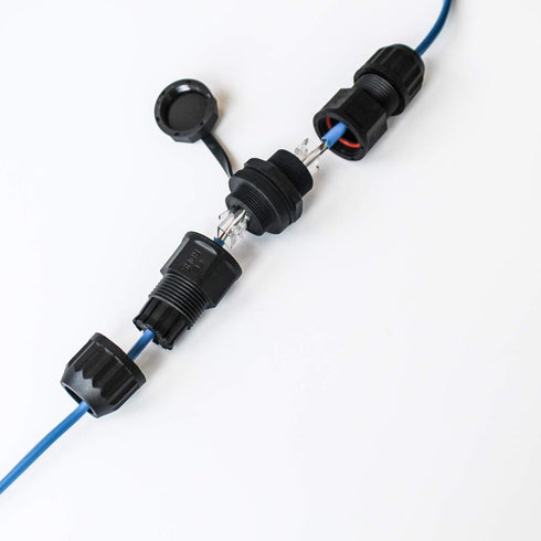 RJ45 Waterproof Connector, Female to Female, Panel Mount, 8P8C,CAT 6, CAT 5, CAT 5E, M20 IP67 Ethernet LAN Cable Coupler Outdoor Adapter Weatherpr...