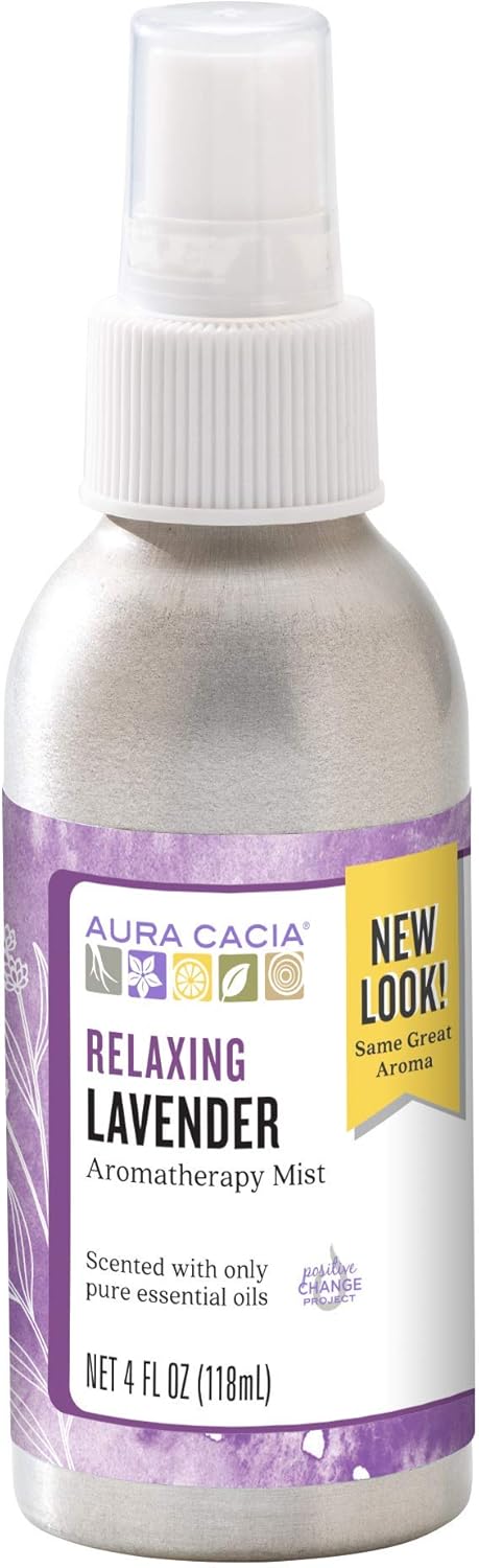 Aura Cacia Relaxing Lavender Aromatherapy Room & Body Mist 4 Fl Oz...