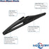 Rear Wiper Arm Blade Set for Jeep Renegade 2015-2021 Rear Windshield Wiper Arm Blade Assembly 68256590AA...